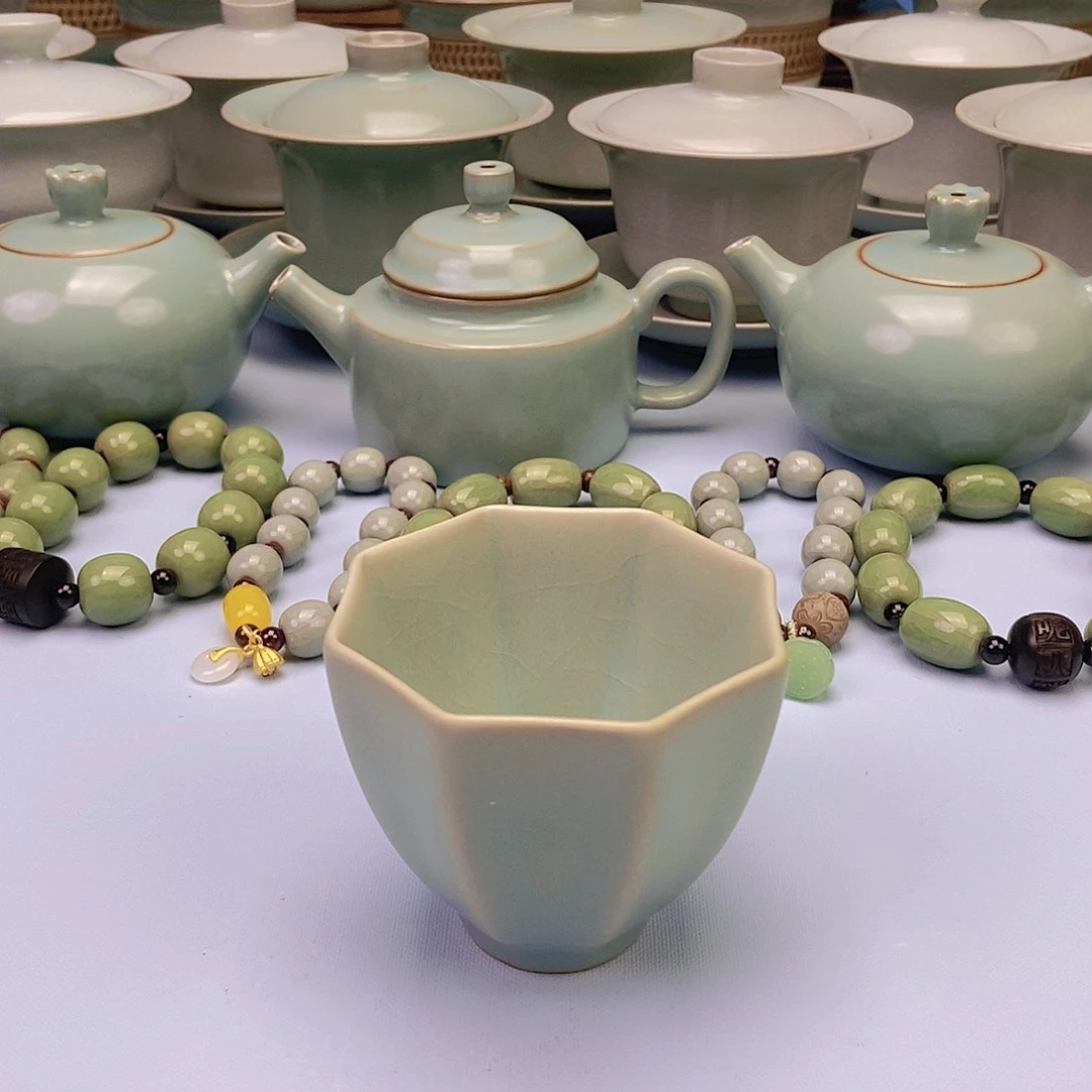 杯仿古八方杯原矿原釉原产地