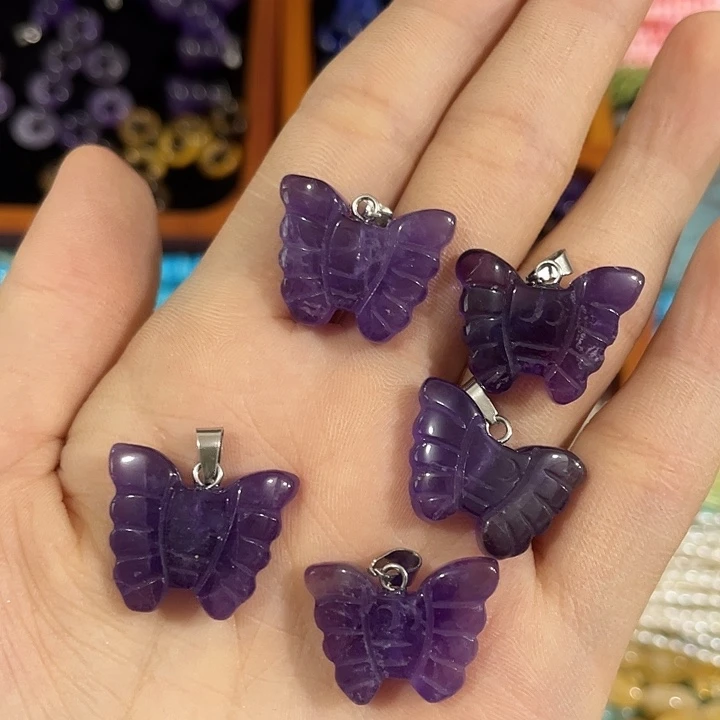 贝壳非金属一个紫水蝴蝶