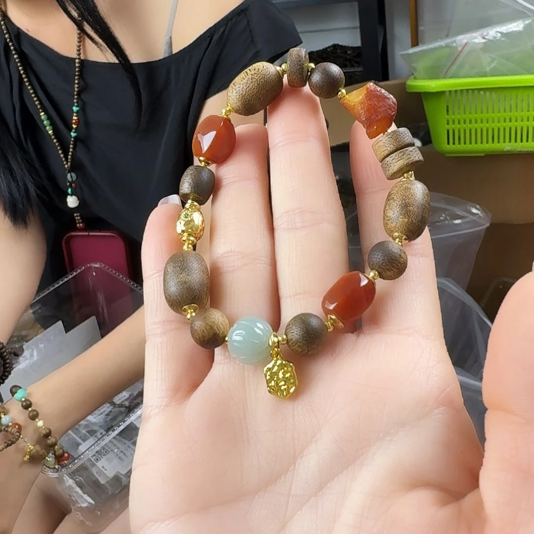 沉香香囊沉香A793瘤疤戴隔珠单圈发一