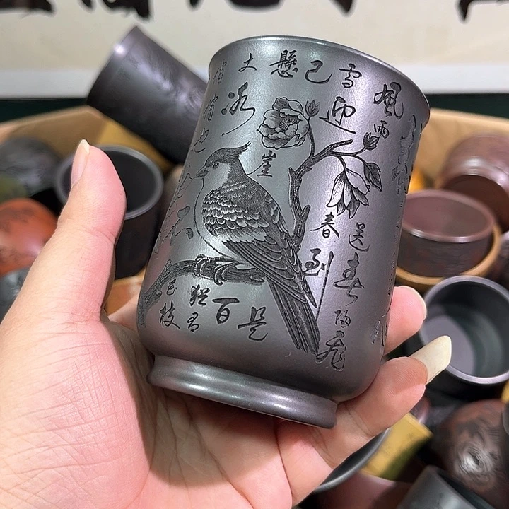 茶杯紫砂全手工紫砂主人杯