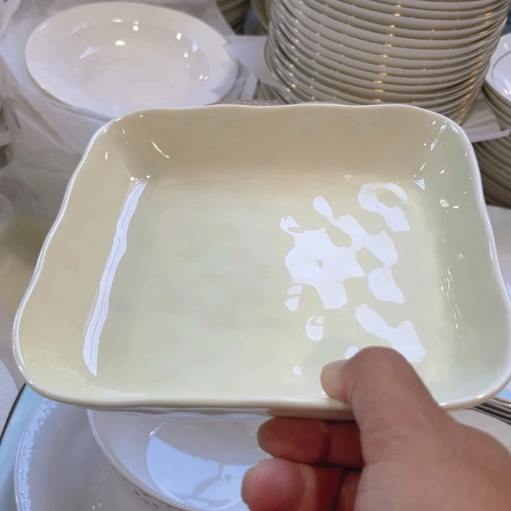 瓷片方盘四个微瑕