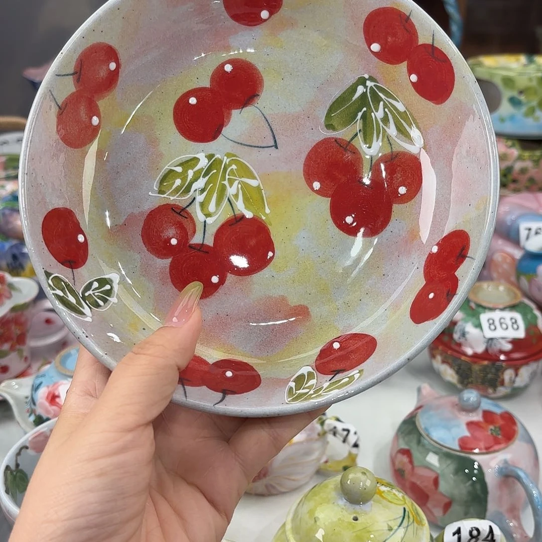 瓷片景德镇手绘高温釉下彩陶瓷茶具