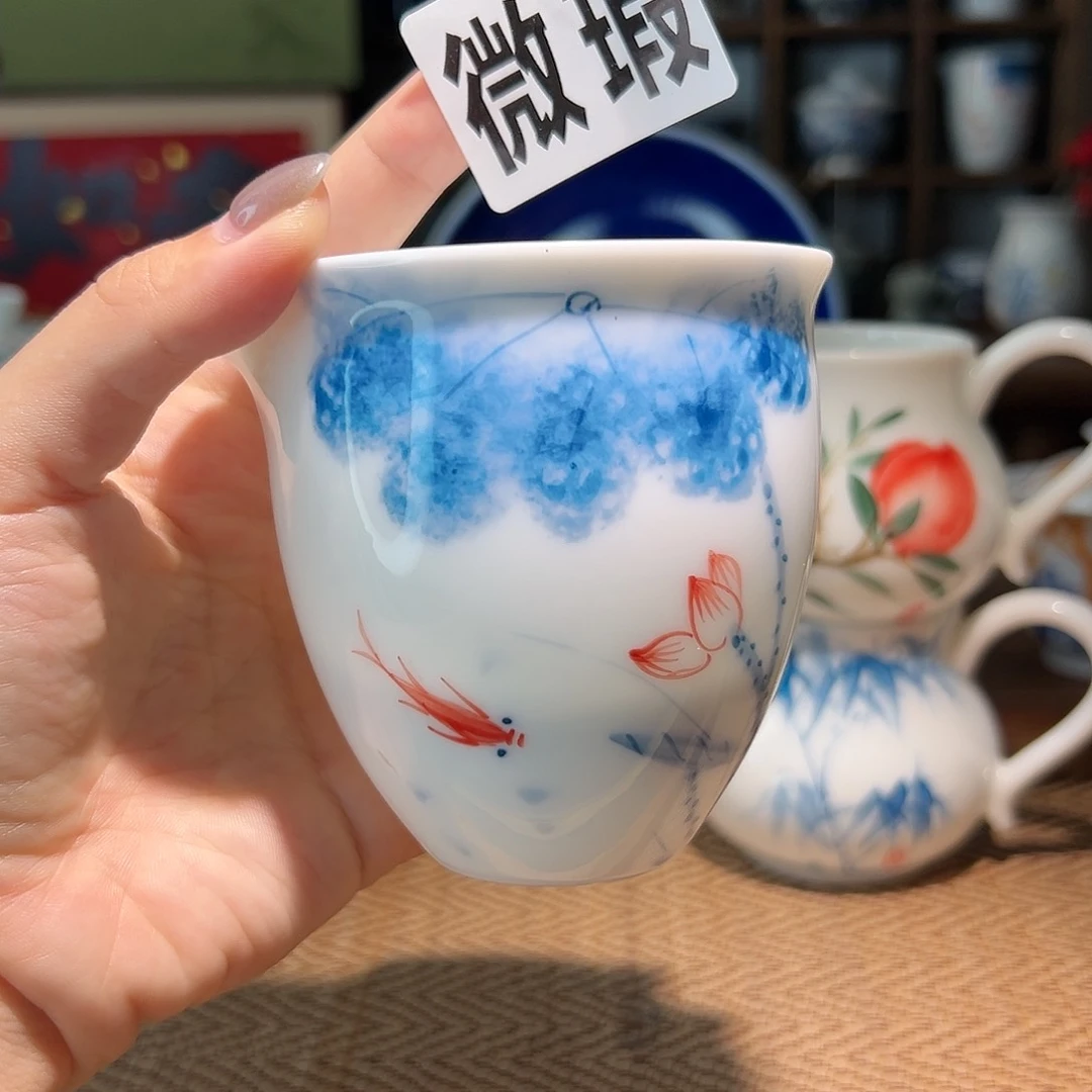 【闪购商品】微瑕 手绘 盖碗