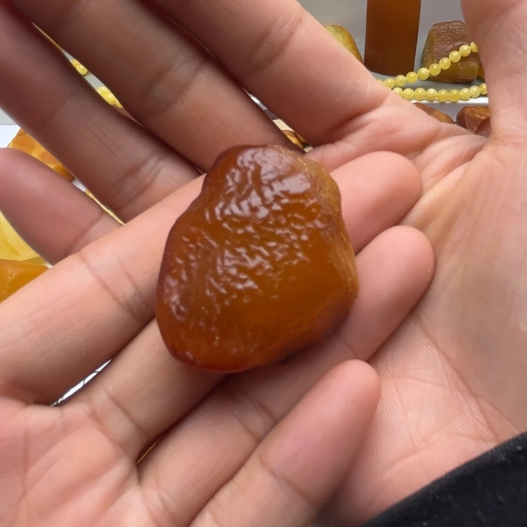 定制琥珀未镶嵌蜜蜡定制原石吊坠