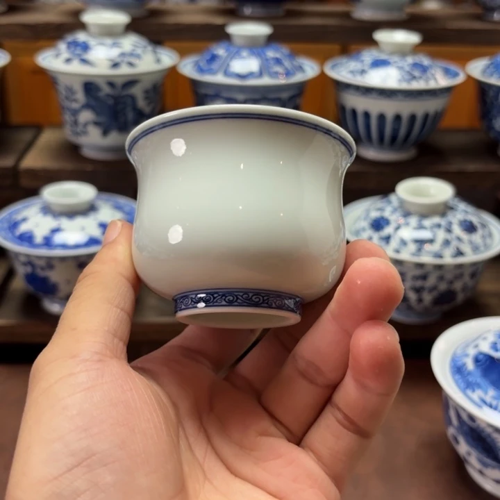景德镇纯手工手绘小炉式杯