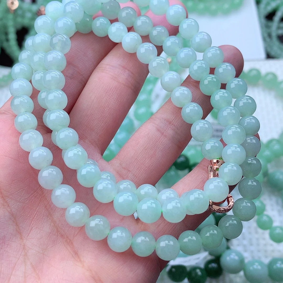 翡翠未镶嵌毛衣链