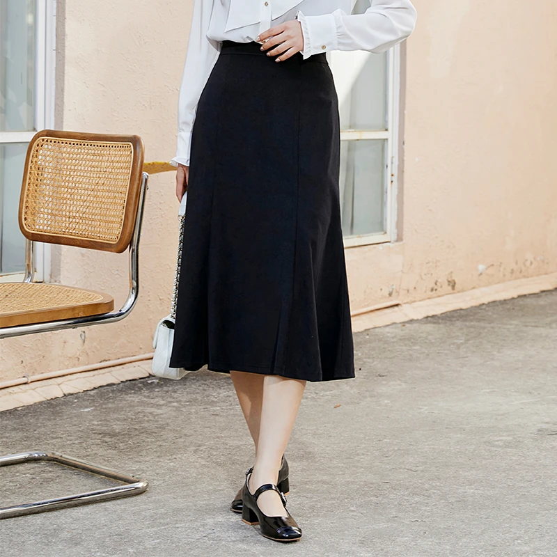 朵以2025年春季新款高腰显瘦半身裙鱼尾裙39DC649085