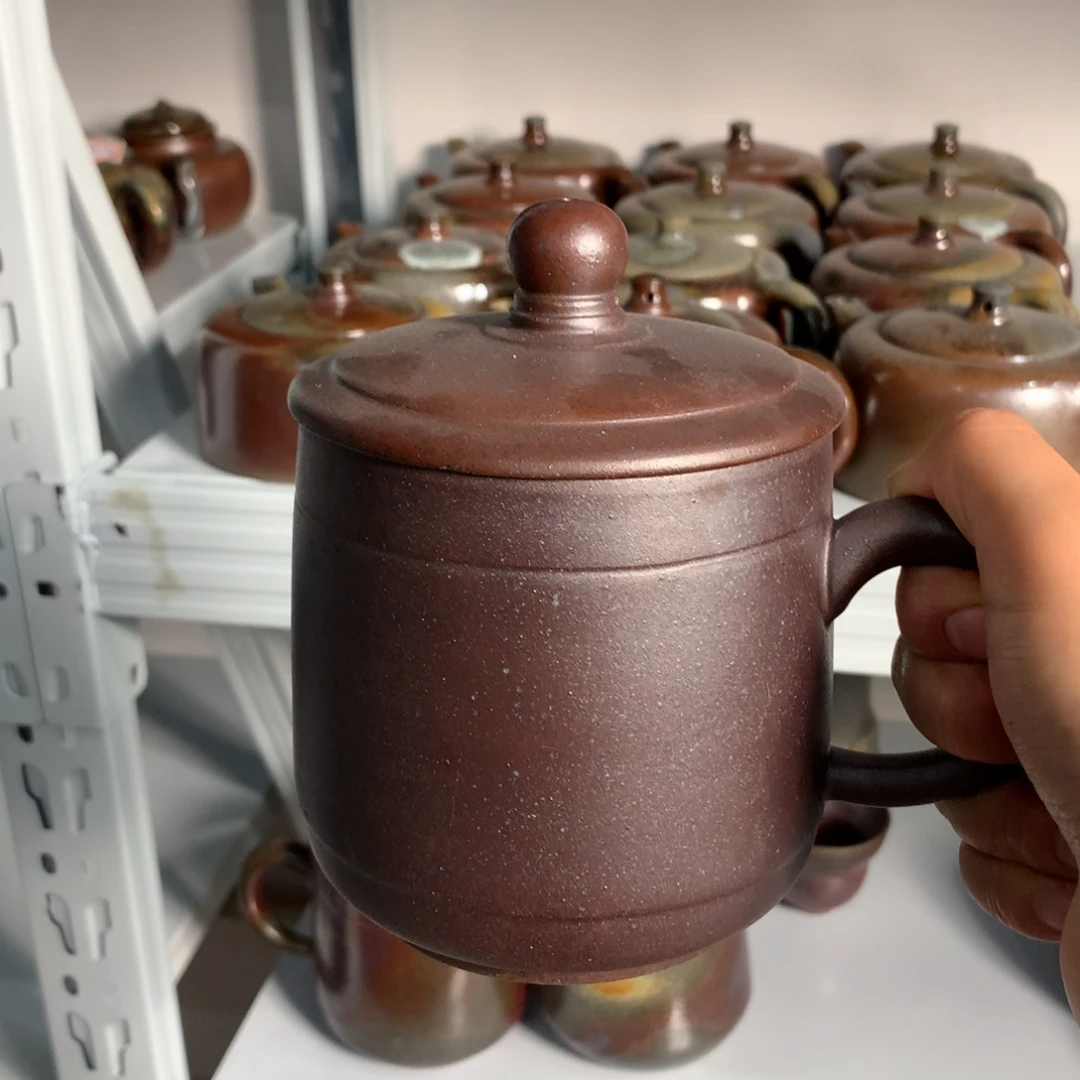 茶壶紫砂纯自然柴烧