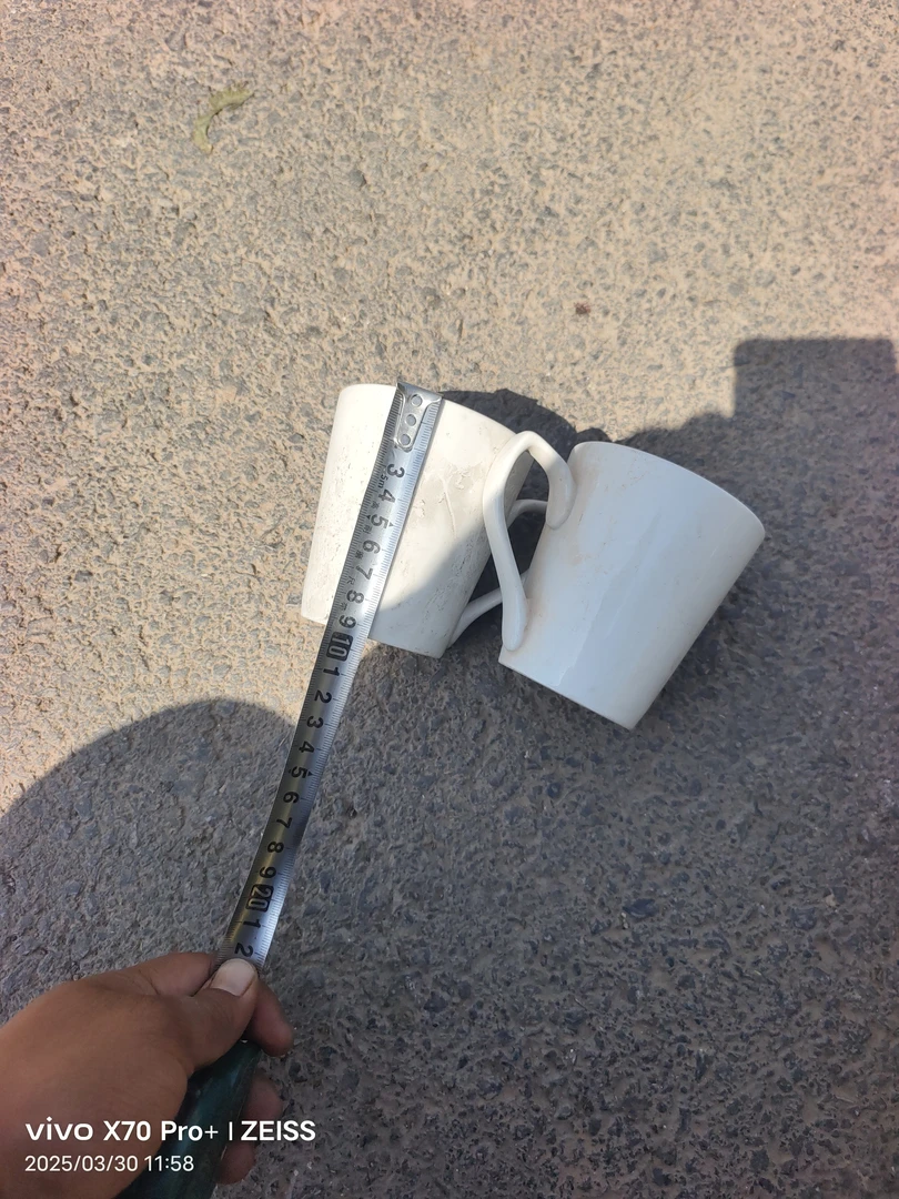 水杯白色陶瓷有大的小简约不带底款，随机发马克杯家用杯子咖啡杯