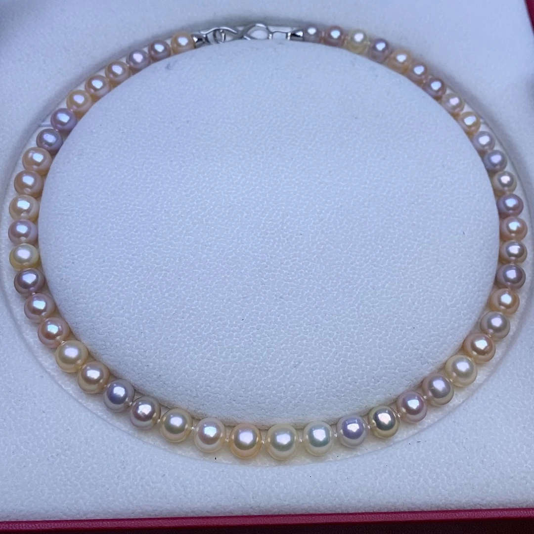 攀***姐淡水珍珠未镶嵌颈饰无核