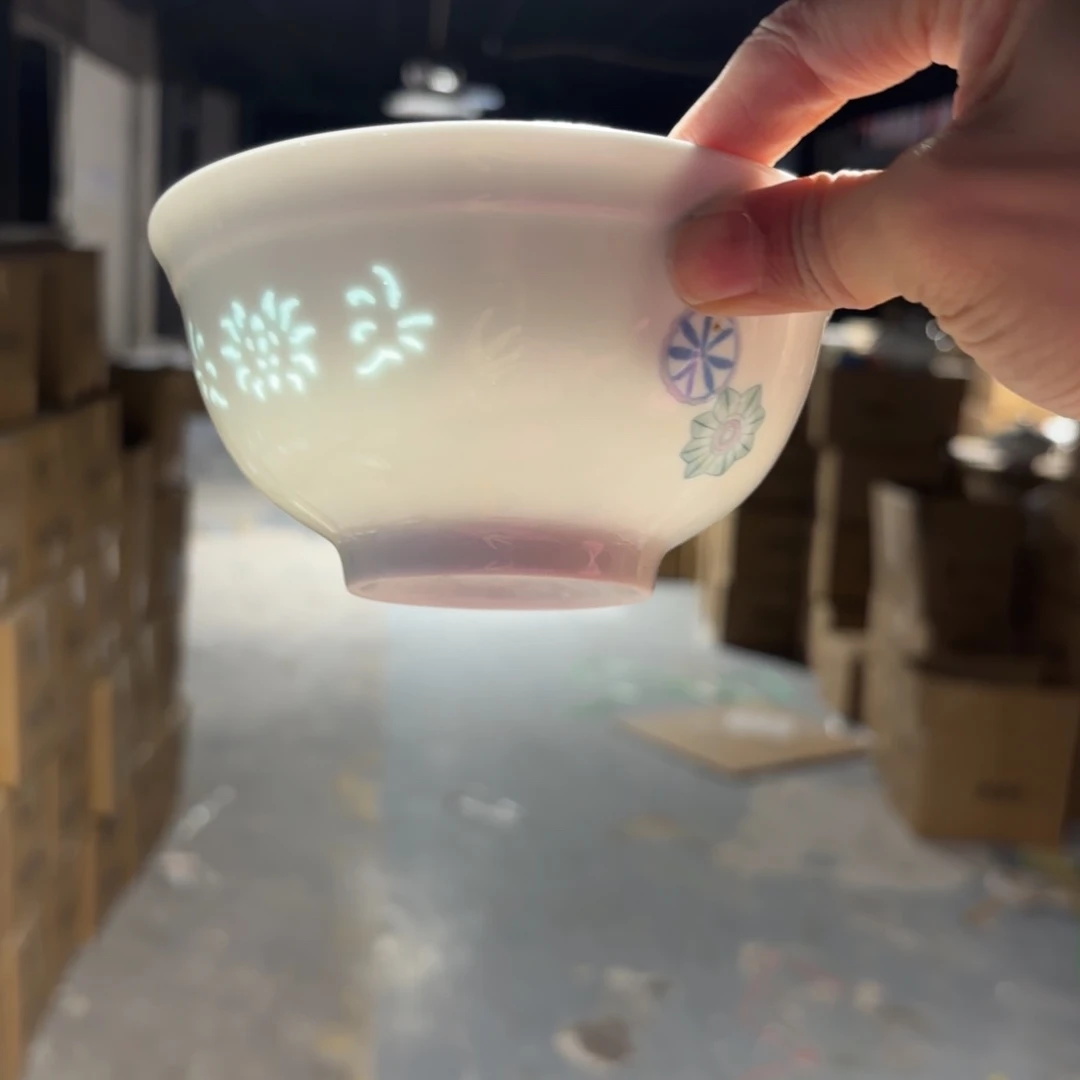 玉瓷景德镇陶瓷两只微瑕