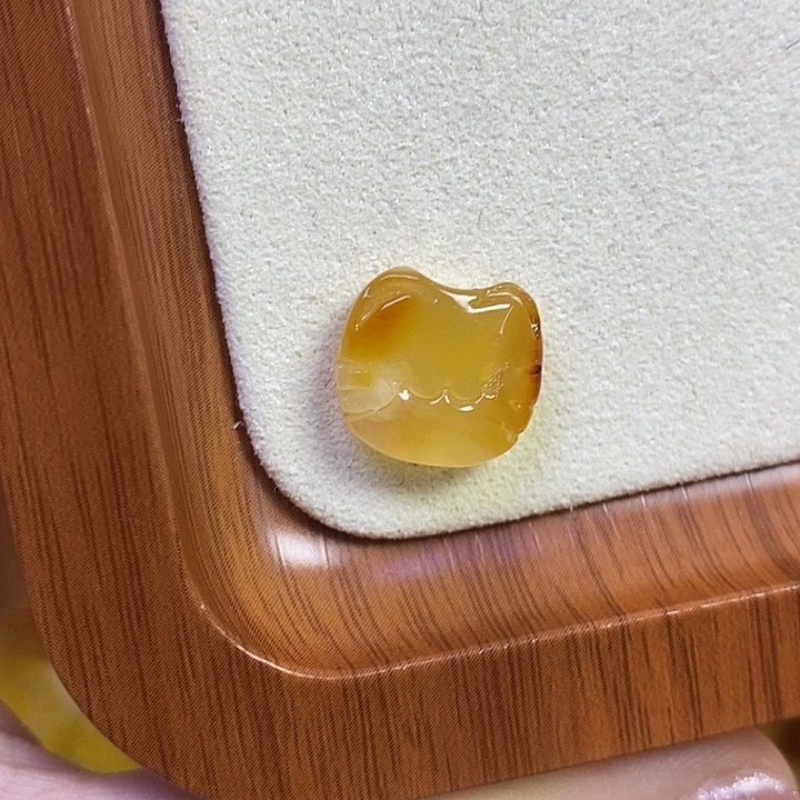 吊坠橄榄核小猫咪