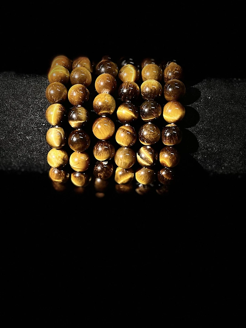 【黄虎眼手串】天然虎眼单圈手串/多样性发其一