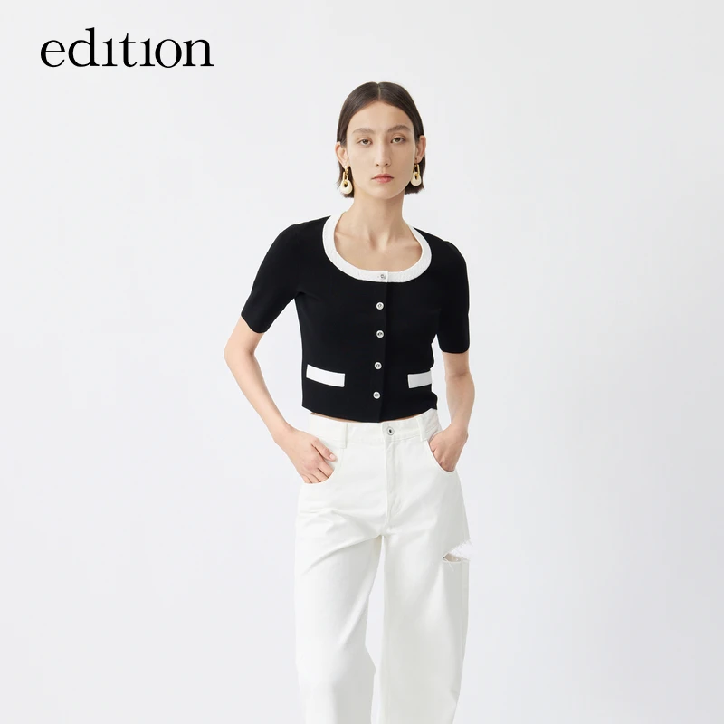 【赵老板专属】edition精致小香风气质千金风针织衫#EBC2CART05