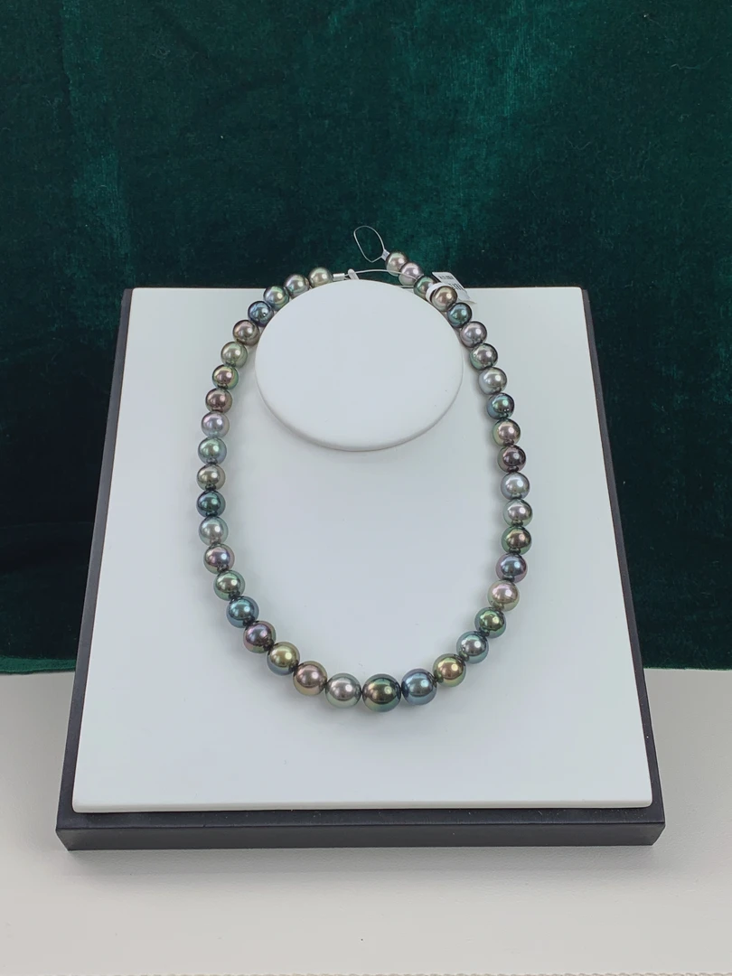 大溪地极光海水莫兰迪项链