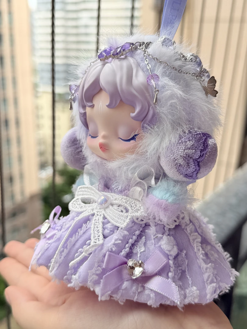 浅紫蝶梦光织园幻掣改娃娃紫蝶仙子风格娃娃衣套装