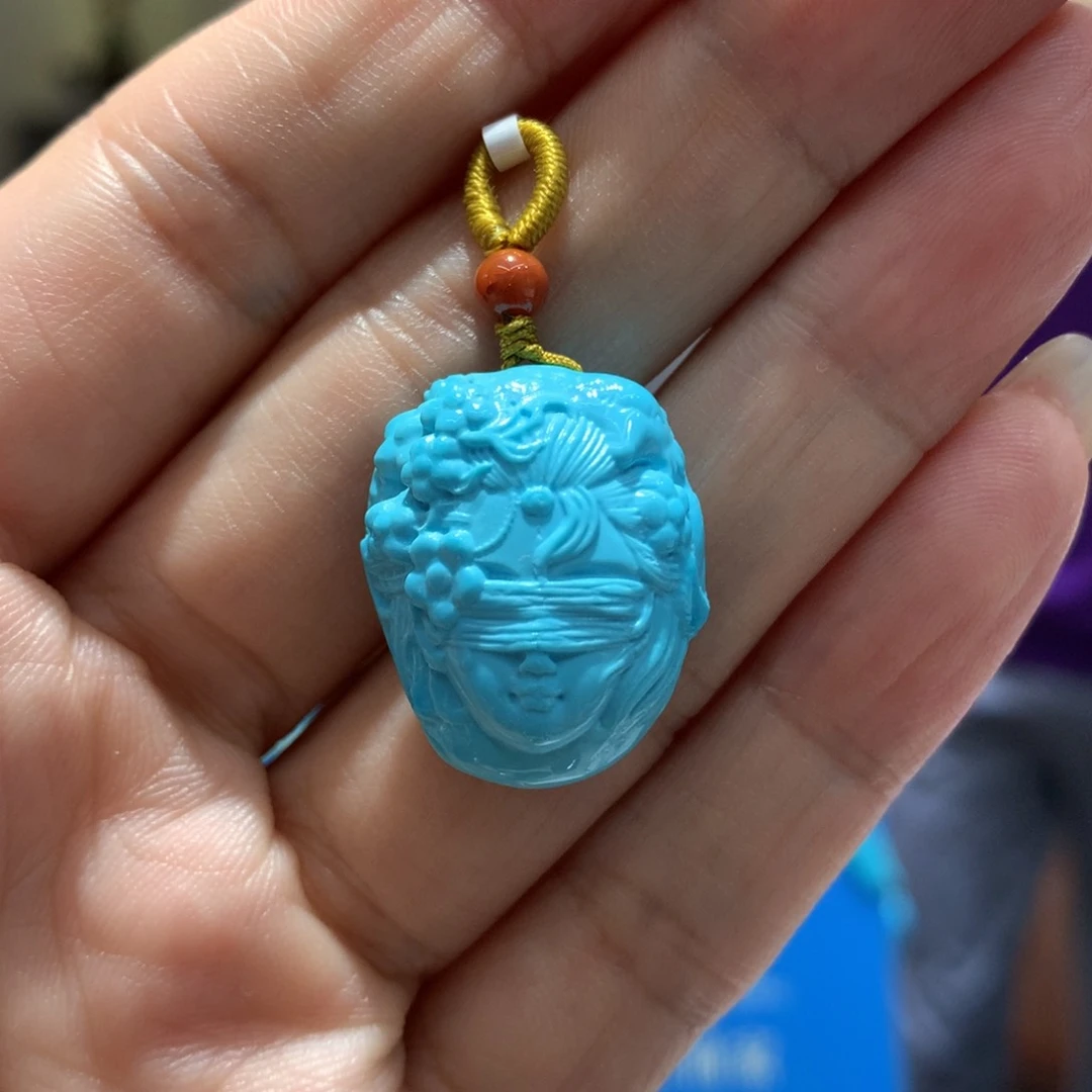 绿松石未镶嵌吊坠