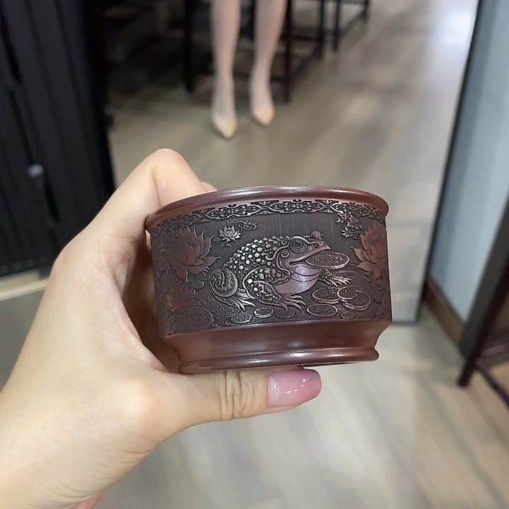 茶壶紫砂全手工打造