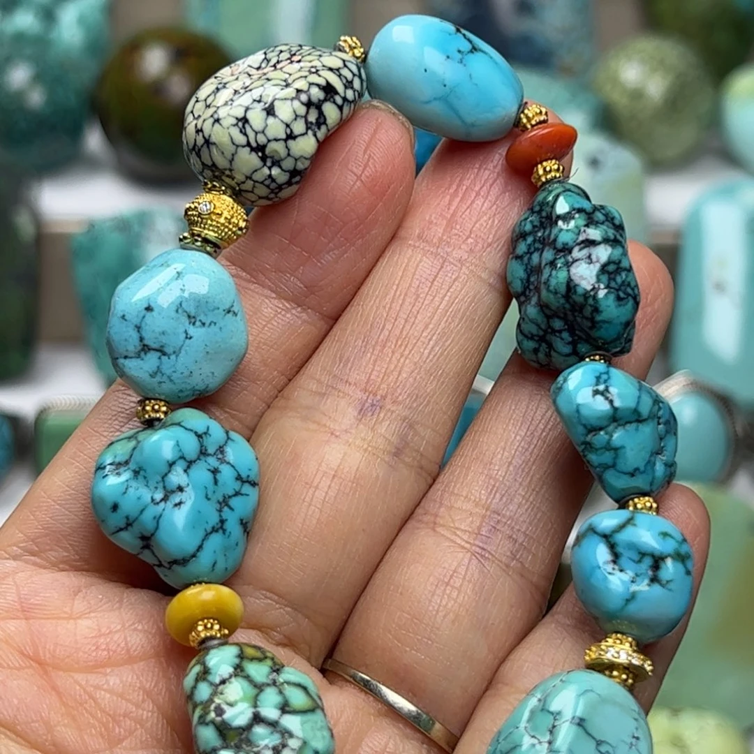 绿松石未镶嵌天然原矿绿松石