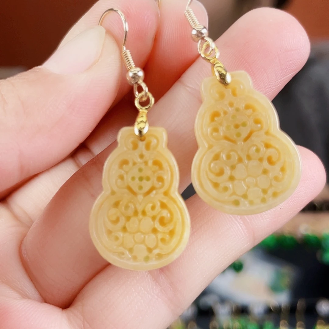 翡翠未镶嵌耳饰饰品