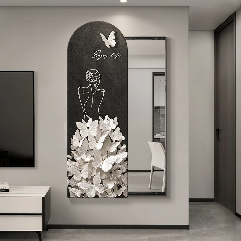 2025新款电表箱装饰画轻奢高级感带钟表配电箱弱电盒创意遮挡挂画