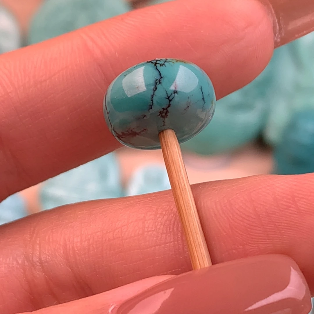 绿松石未镶嵌墩子13.8