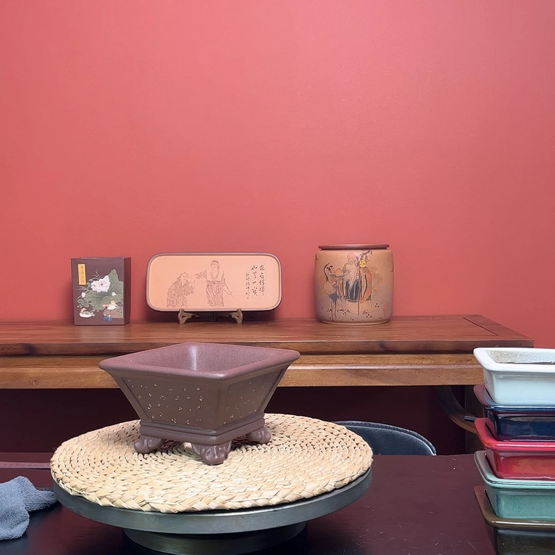 紫砂花盆用****4四方铺砂