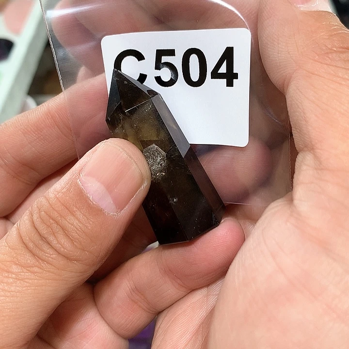水晶天然水晶柱子C504未镶嵌腮*