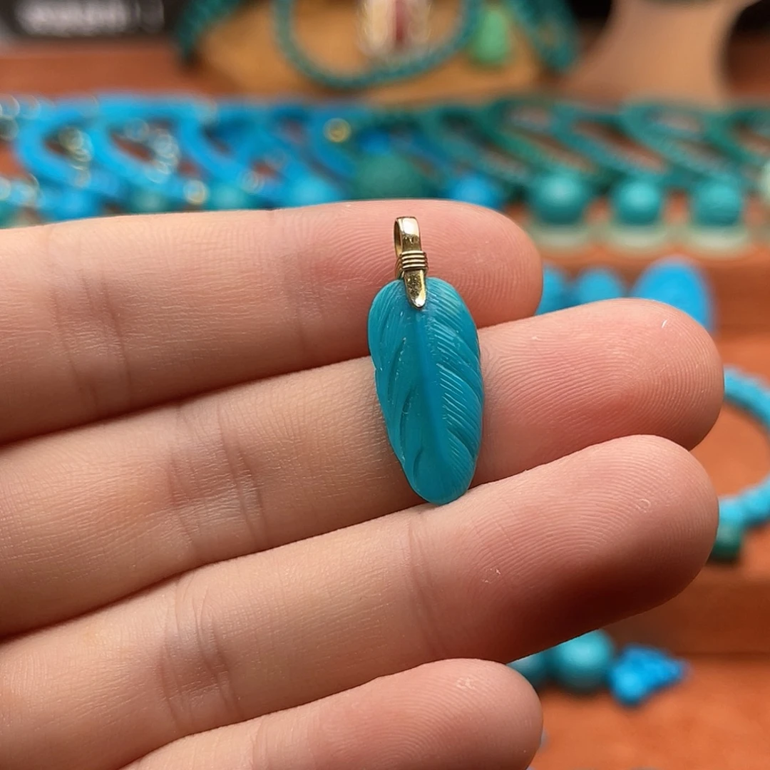 银S925镶嵌绿松石珠宝奇石