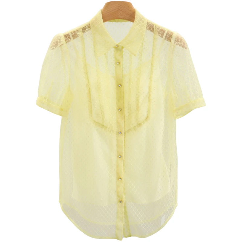 F2295-【尼】吊带背心微透薄款两件套雪纺衫#BKK56S009