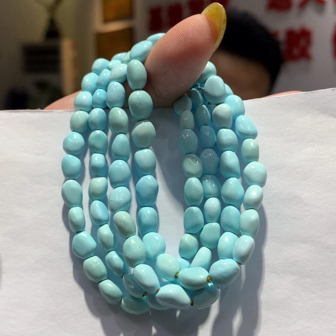 未镶嵌绿松石长链