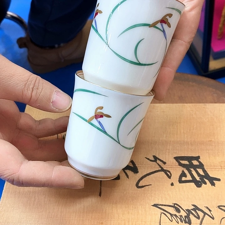 瓷器瓷片茶周边如图中画**家