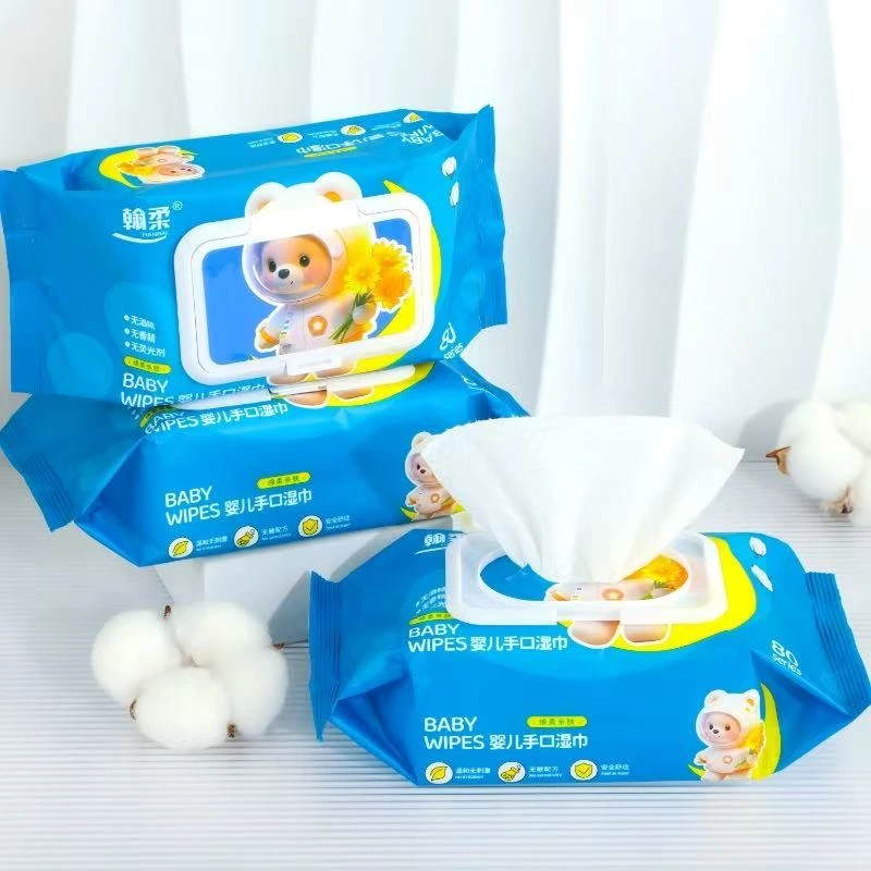 婴儿湿巾新生儿宝宝手口湿纸巾带盖实惠装780抽/袋170婴儿必需品