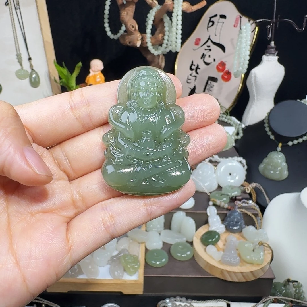 ◜***╮和田玉未镶嵌颈饰
