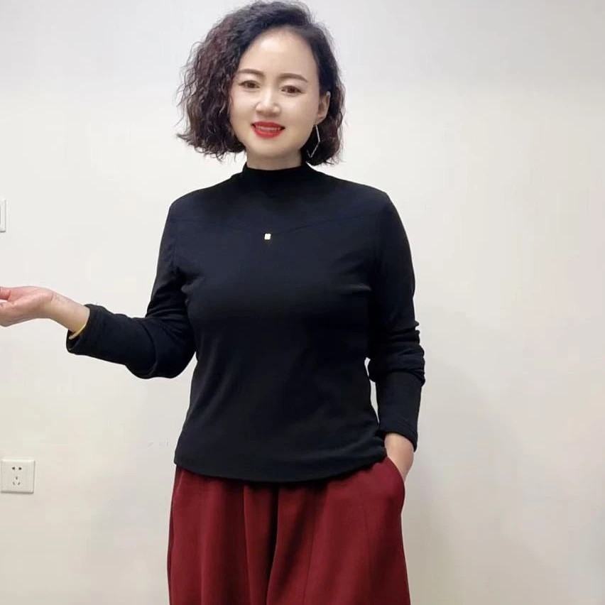 单层半高领打底上衣（小）