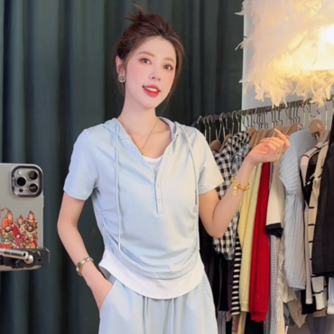 夏天不能没有-皮肤衣套装自带凉感敲软 敲滑