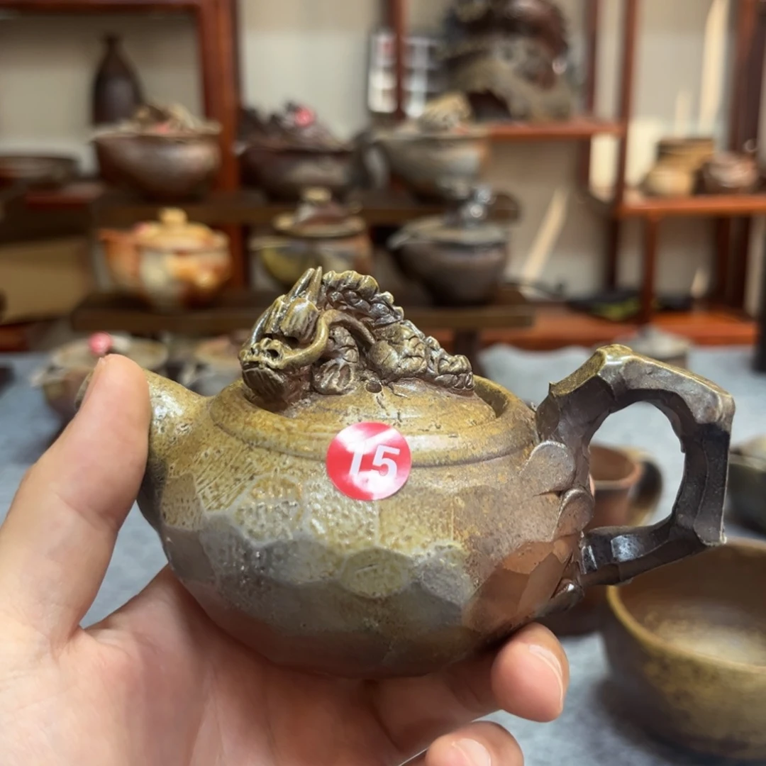 小***天备前烧茶杯茶盘的