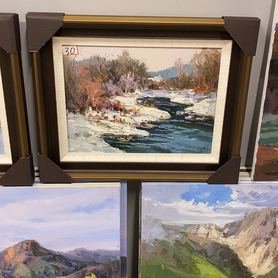 油画带外框画芯尺寸40x30cm