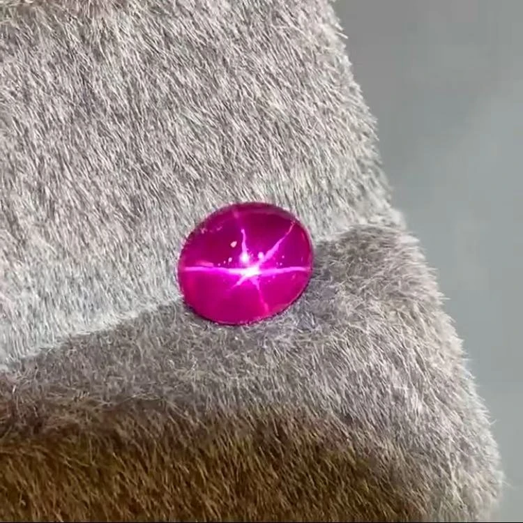 天然星光红宝石，1.7克拉