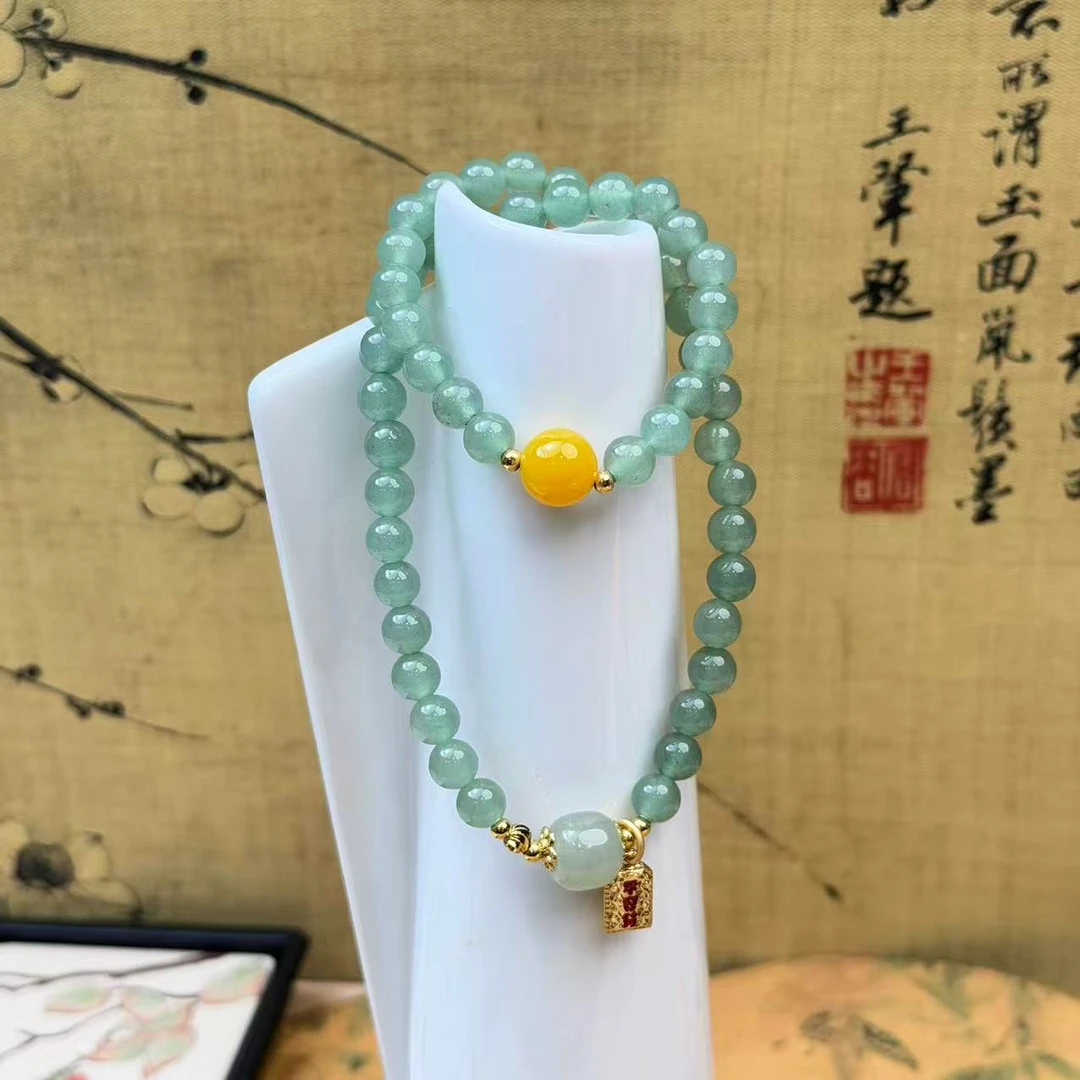 DH-1240-东陵玉两圈平安手串6mm（带礼盒）