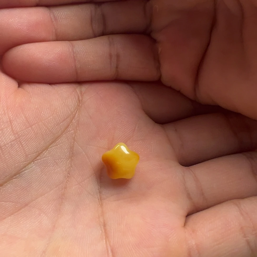 蜜蜡颈饰未镶嵌曾**时星星提溜吊坠（打孔不退换）