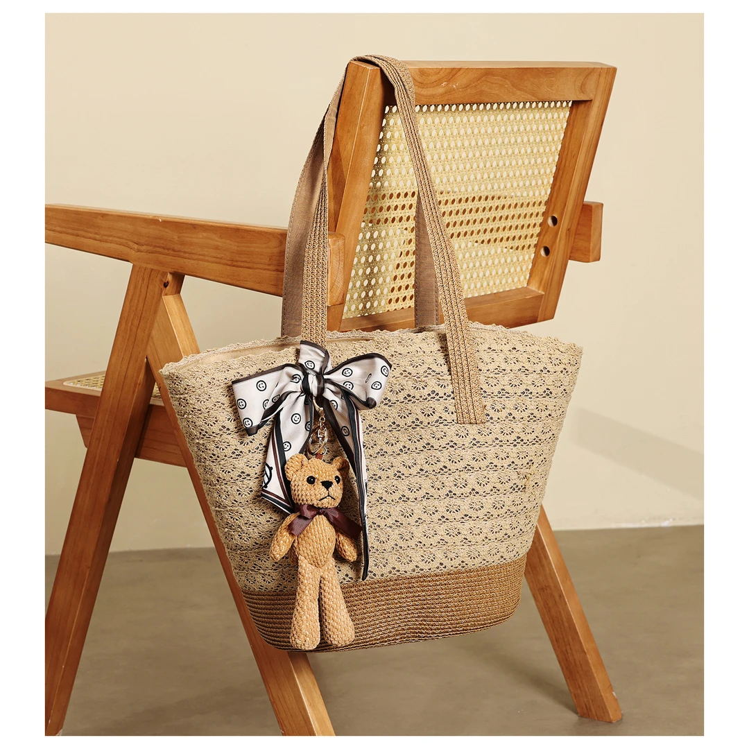 GXFMOD小众设计时尚潮流草编沙滩包女2025夏新款百搭大容量腋下包