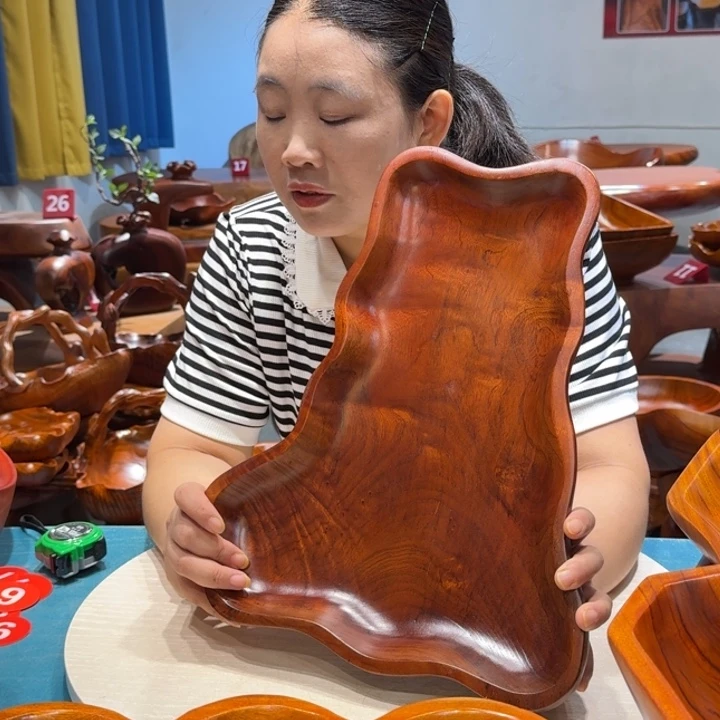 木香樟实木手工果盘