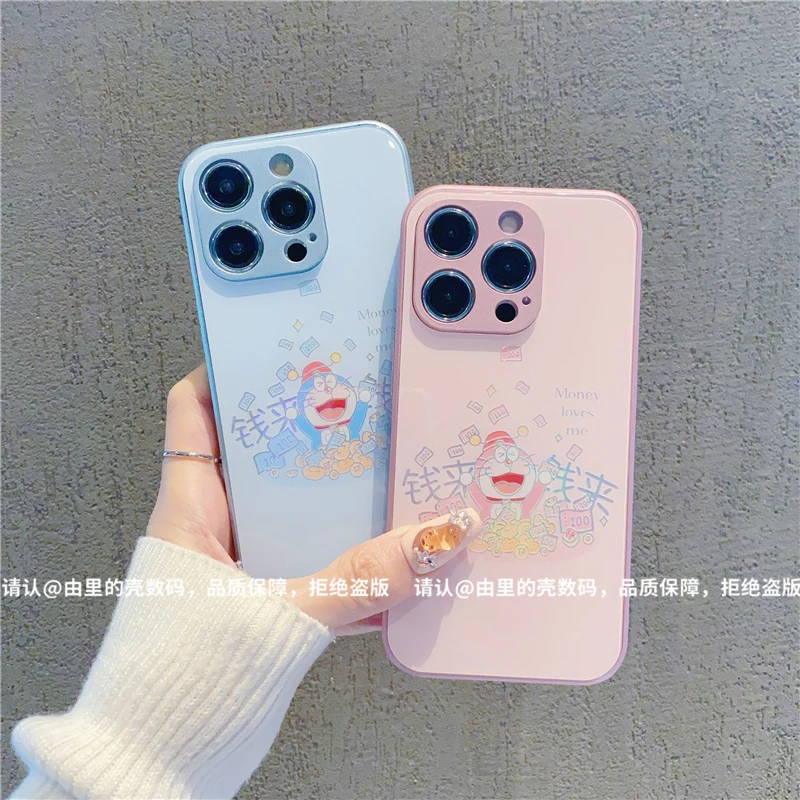 金属烫金玻璃壳适用苹果iPhone16/华为荣耀/OPPO/VIVO/小米手机壳