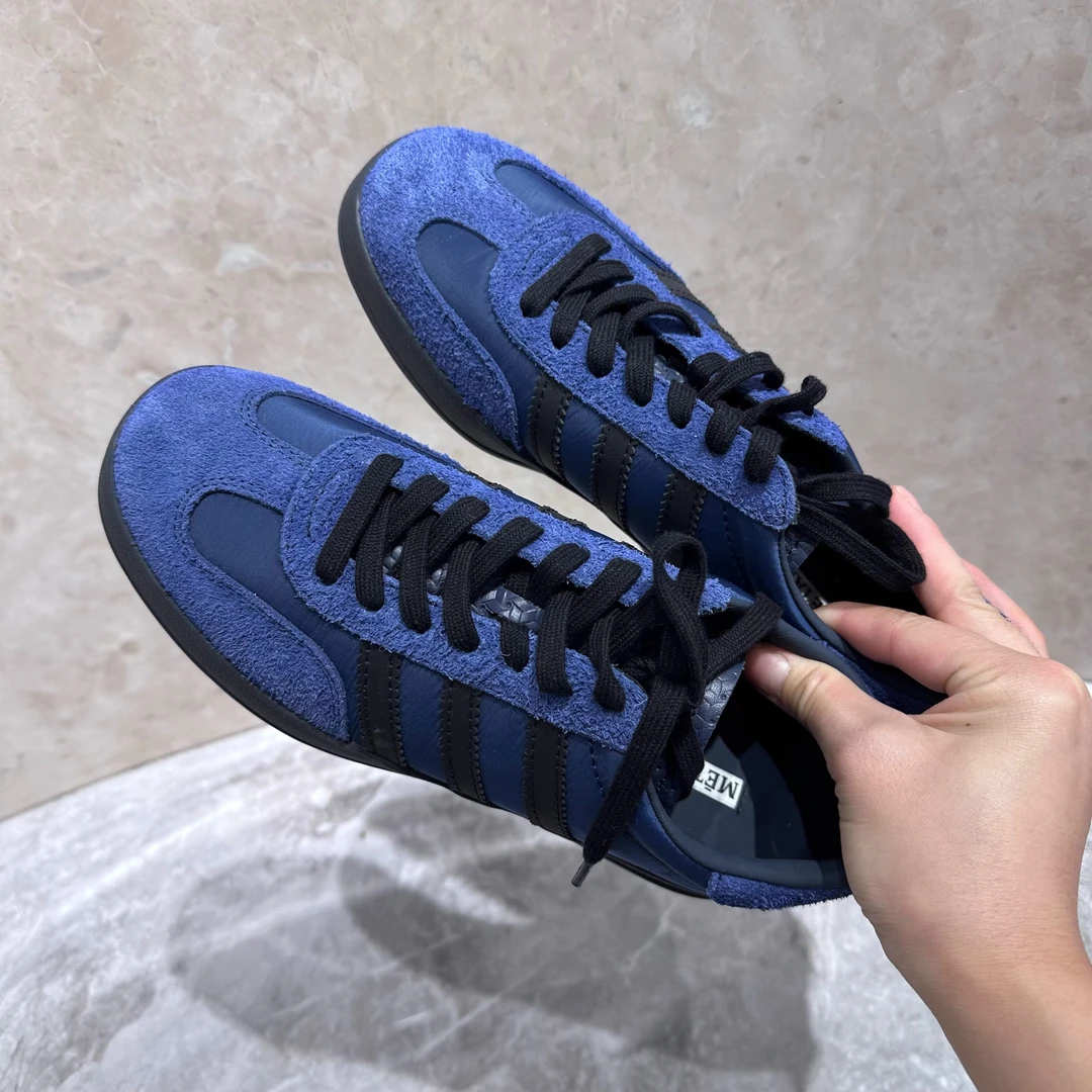 酒红色三杆德训鞋小方头牛反绒增高5cm厚底阿甘鞋学生设计师款时