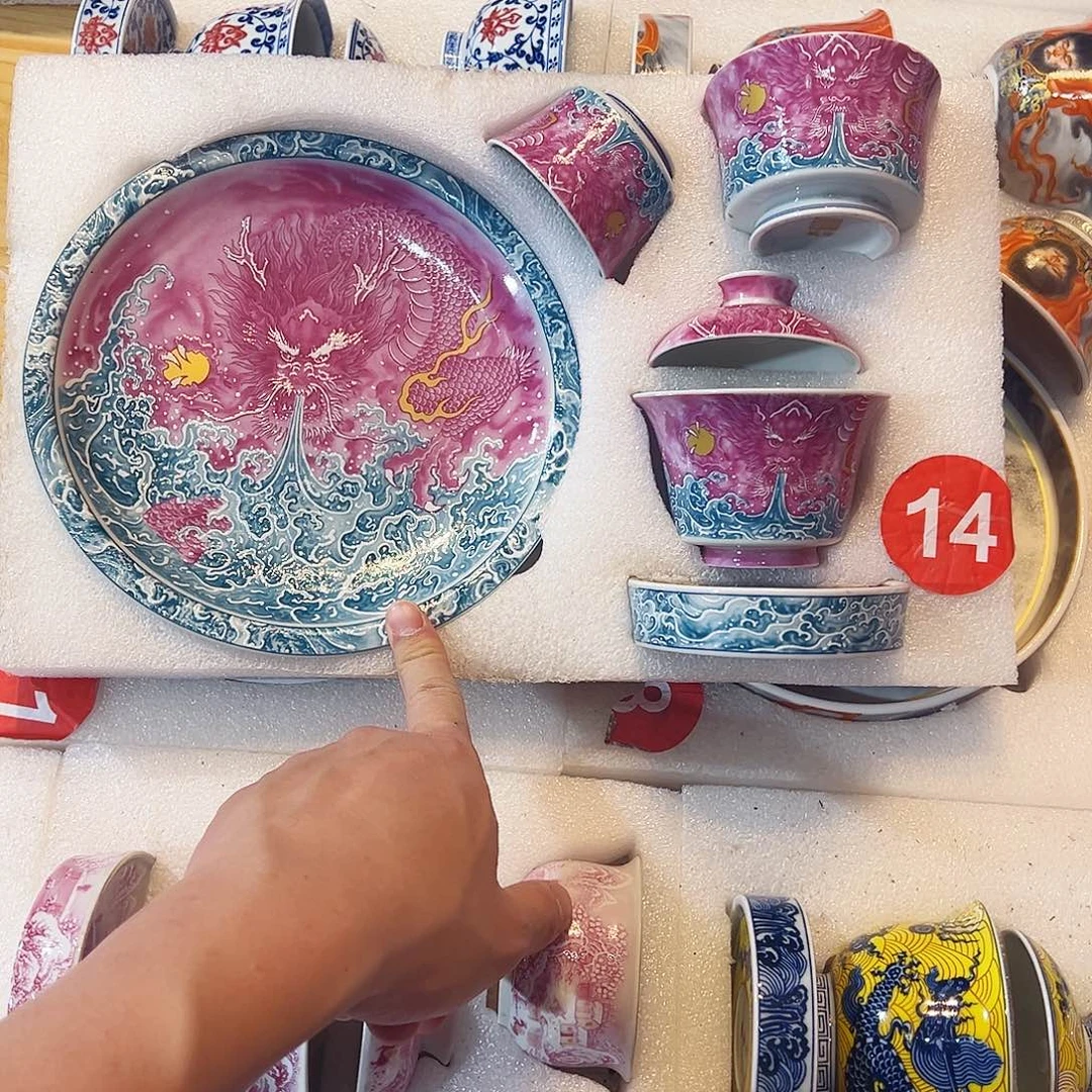 冉***歌胭脂红龙五件套72882828