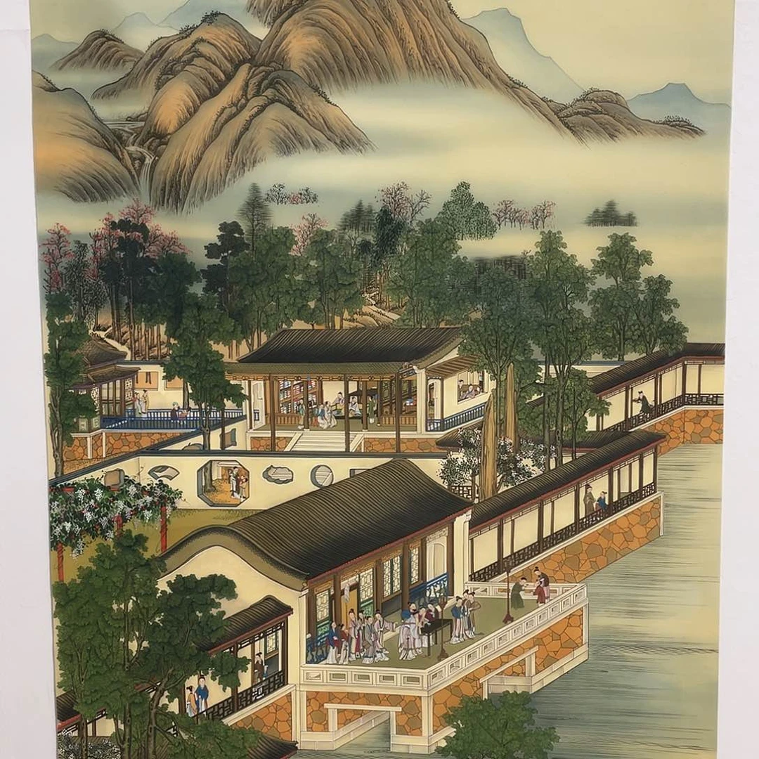 从***人国画工笔画作品欣赏
