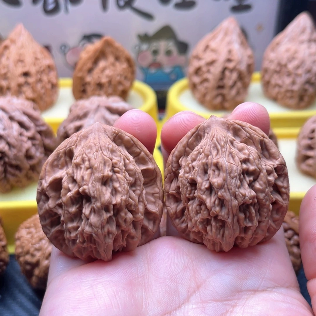 吊坠文玩核桃38麦穗虎头