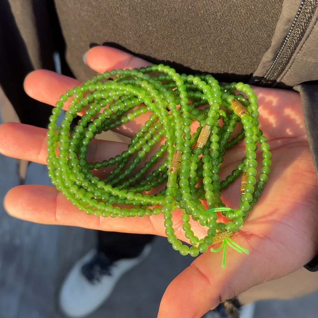 和田玉未镶嵌颈饰苹果绿纯净版卡4多样性发货拍一发一