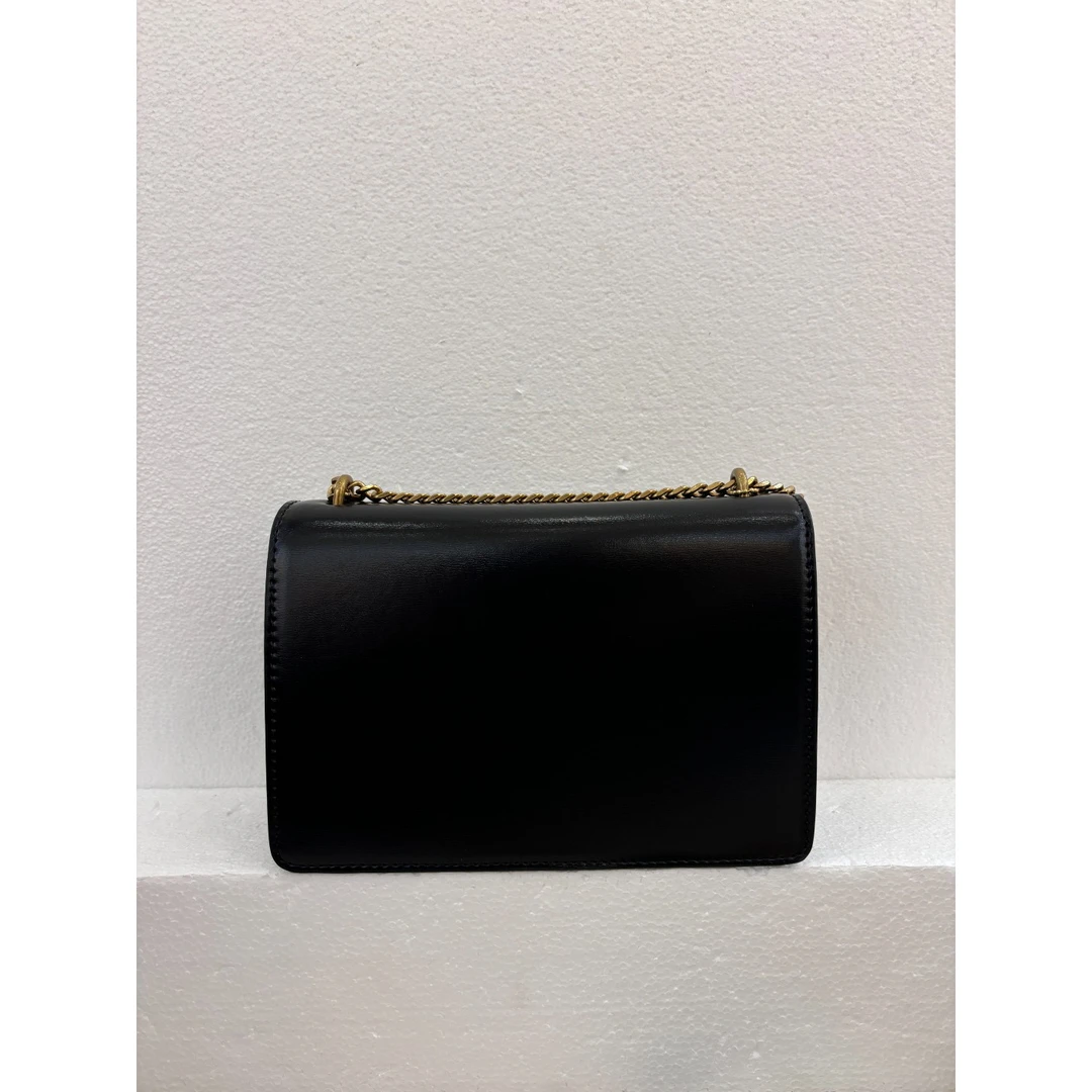 时尚潮流真皮新款女包斜挎包日落 0364 黑色